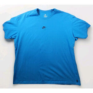 Nike Mens 3XLT The Nike Tee Loose Fit Cotton T Shirt Blue Tall